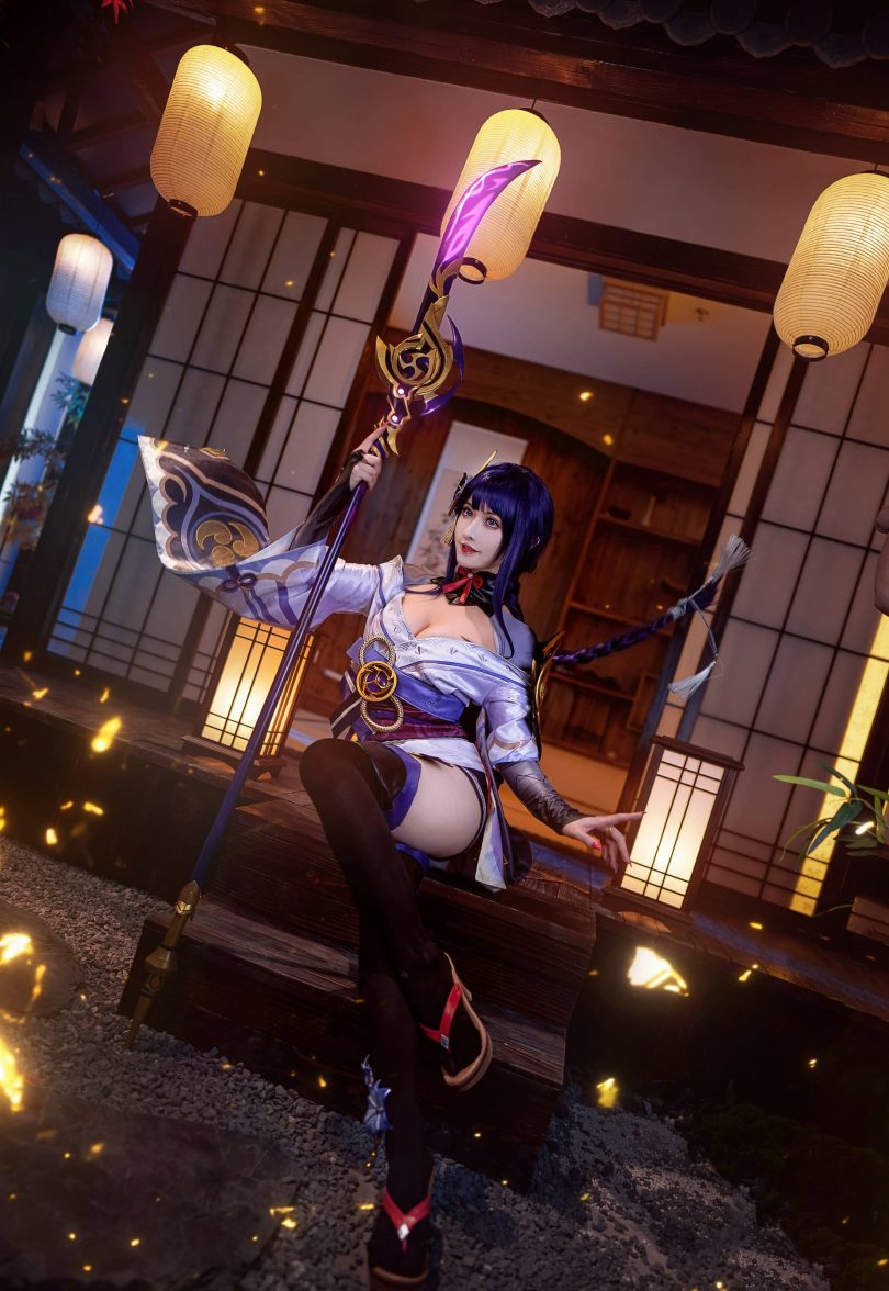 露兒大魔王cos雷电将军 | 露兒大魔王_原神·雷电将军cos作品 [17P-99MB]