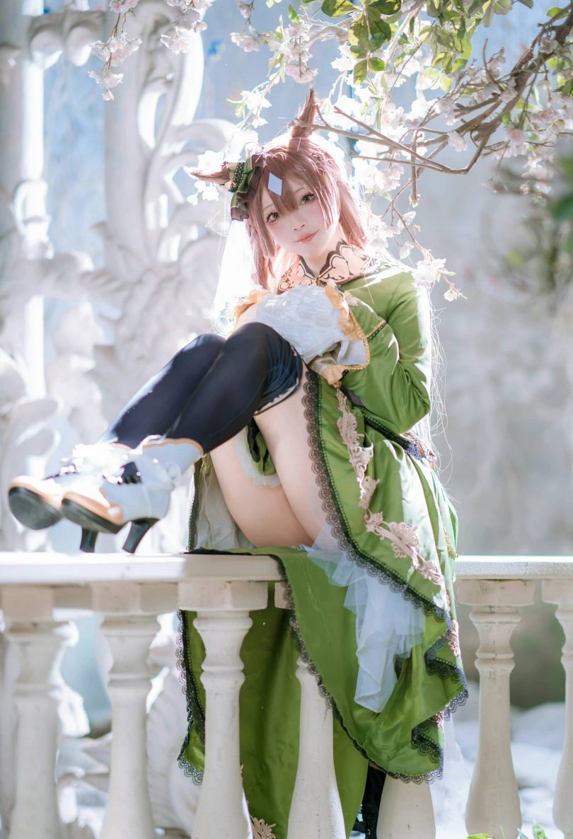 黑龙贯通cos赛马娘 | 黑龙贯通_赛马娘·里见光钻cos作品 [14P-90MB]