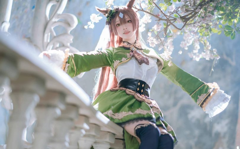 黑龙贯通cos赛马娘 | 黑龙贯通_赛马娘·里见光钻cos作品 [14P-90MB]