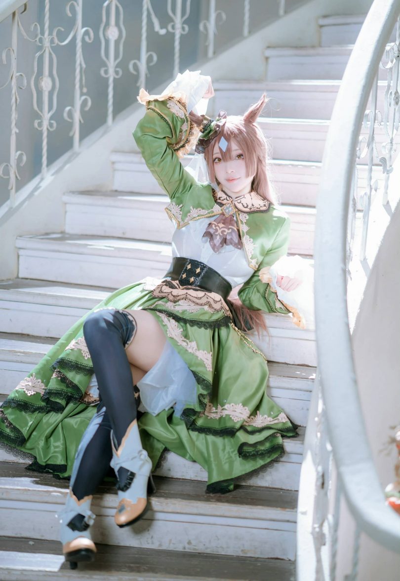 黑龙贯通cos赛马娘 | 黑龙贯通_赛马娘·里见光钻cos作品 [14P-90MB]