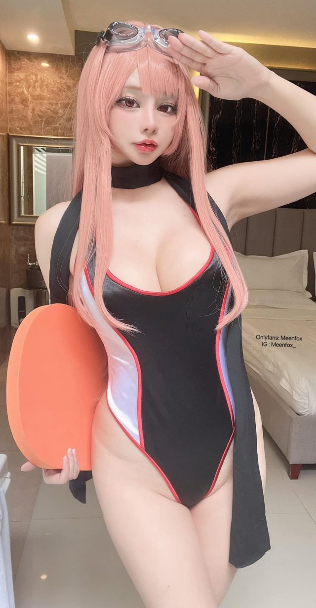 coser Meenfox化身“妮姬”拉毗，展现“胜利女神”的性感魅力(coser mona)插图1