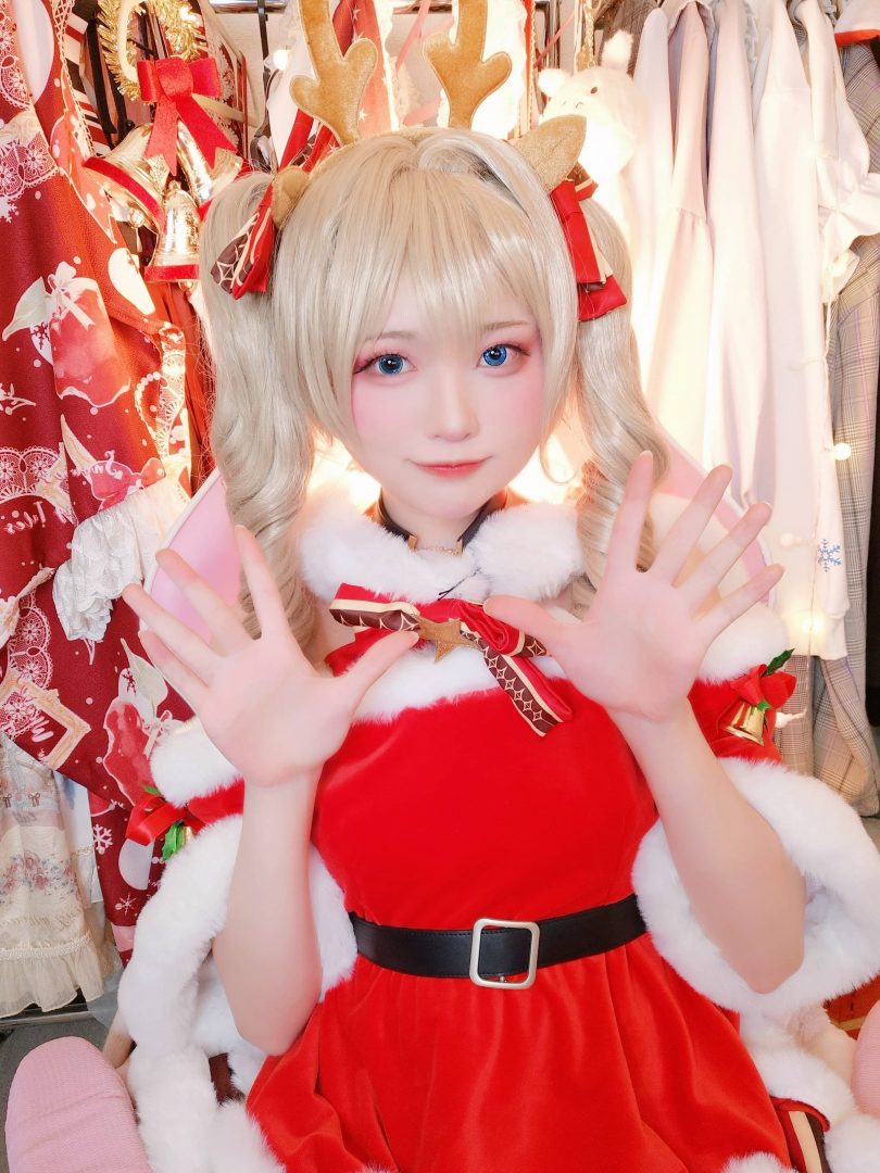 Yuki亭cos_圣诞特辑 | Yuki亭_原神·芭芭拉 圣诞cos作品 [22P-78MB]