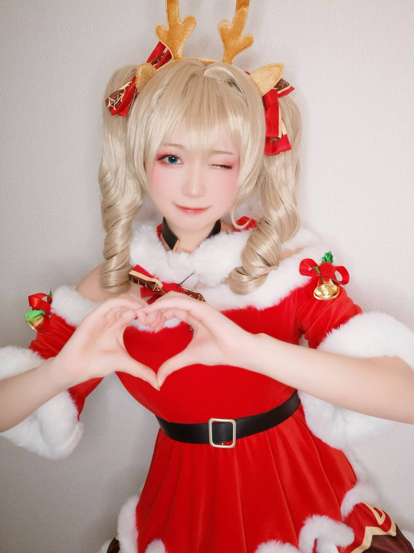 Yuki亭cos_圣诞特辑 | Yuki亭_原神·芭芭拉 圣诞cos作品 [22P-78MB]