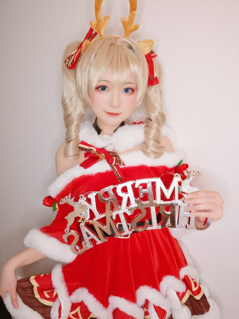 Yuki亭cos_圣诞特辑 | Yuki亭_原神·芭芭拉 圣诞cos作品 [22P-78MB]