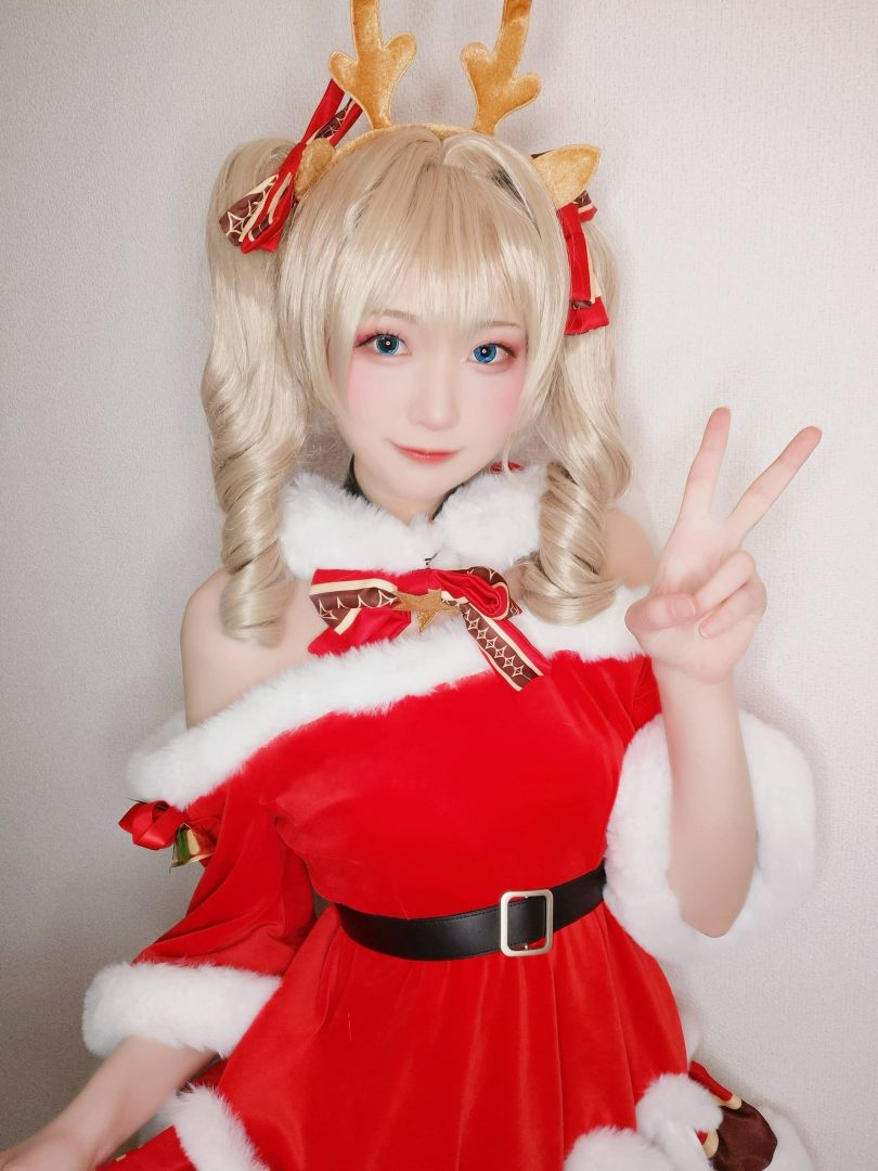 Yuki亭cos_圣诞特辑 | Yuki亭_原神·芭芭拉 圣诞cos作品 [22P-78MB]