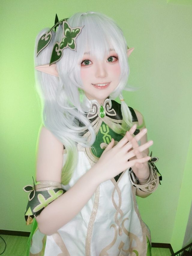 Yuki亭cos《原神》纳西妲，演绎一场华丽的小吉祥草王之舞插图3