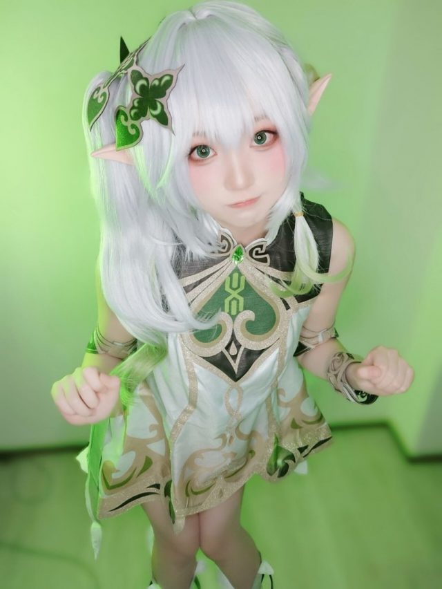 Yuki亭cos《原神》纳西妲，演绎一场华丽的小吉祥草王之舞插图1