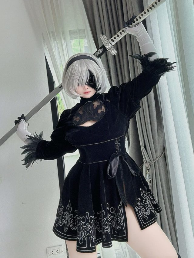Ve’nus cos《尼尔：机械纪元》2B，将机械美少女融入现实的魅力(尼尔百度百科)插图2