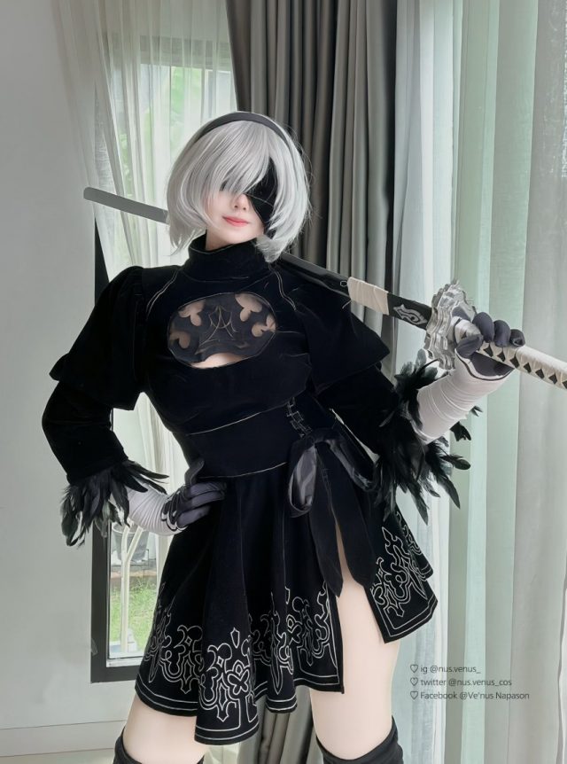 Ve’nus cos《尼尔：机械纪元》2B，将机械美少女融入现实的魅力(尼尔百度百科)插图3