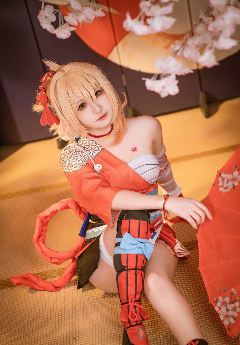 喵喵的喵吖cos宵宫 | 喵喵的喵吖_原神·宵宫cos作品 [15P-135MB]