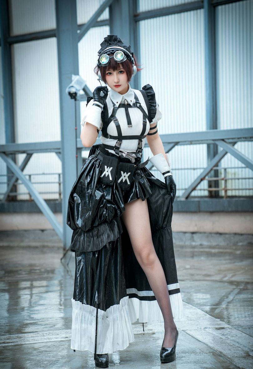 喵喵的喵吖cos女仆 | 喵喵的喵吖_国漫返图·战斗女仆cos作品 [12P-71MB]