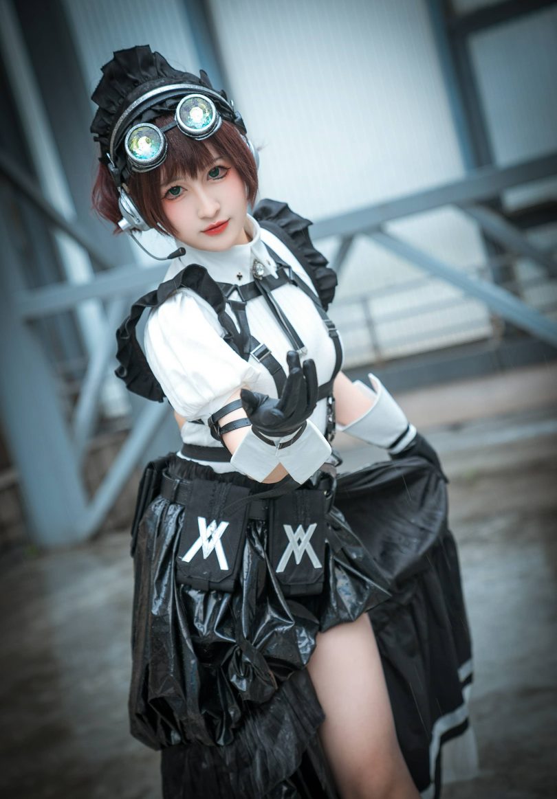 喵喵的喵吖cos女仆 | 喵喵的喵吖_国漫返图·战斗女仆cos作品 [12P-71MB]