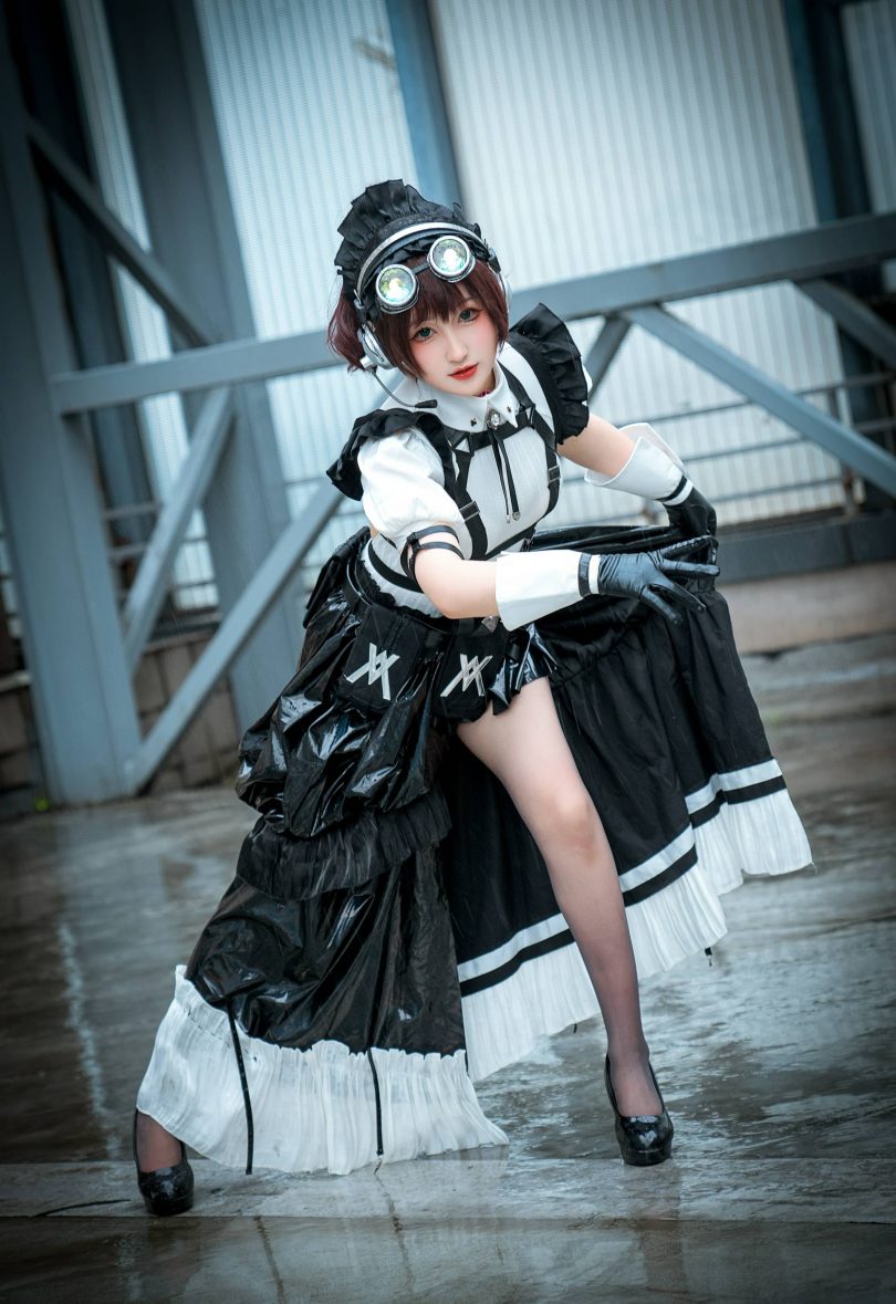 喵喵的喵吖cos女仆 | 喵喵的喵吖_国漫返图·战斗女仆cos作品 [12P-71MB]