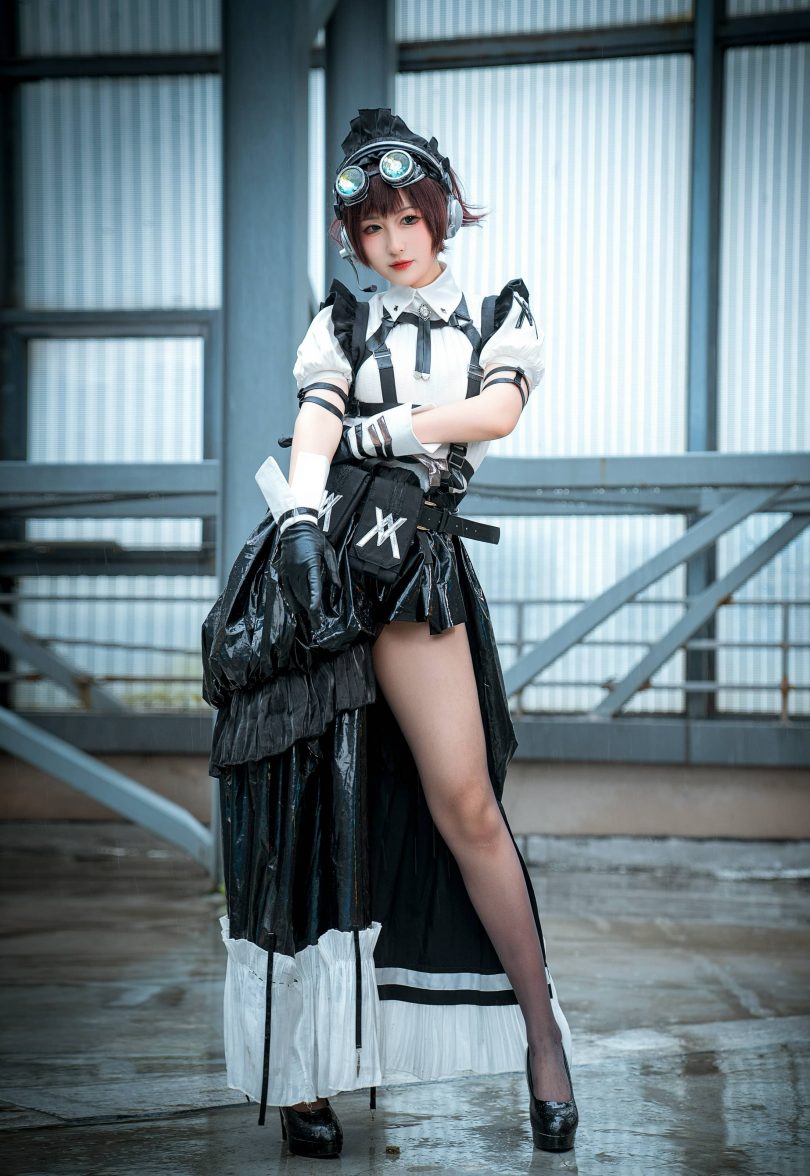 喵喵的喵吖cos女仆 | 喵喵的喵吖_国漫返图·战斗女仆cos作品 [12P-71MB]