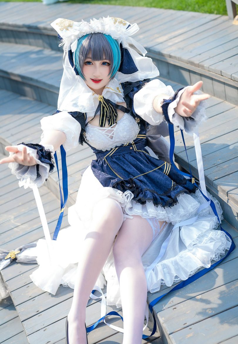 喵喵的喵吖cos柴郡 | 喵喵的喵吖_碧蓝航线·柴郡cos作品 [12P-71MB]