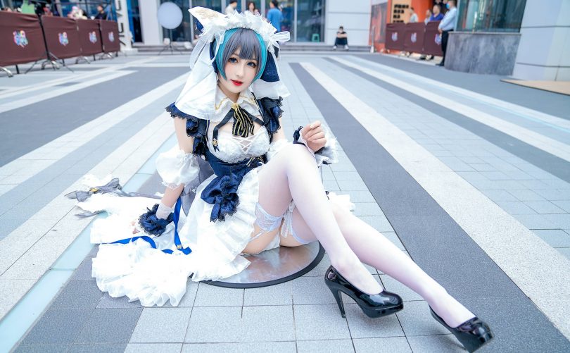 喵喵的喵吖cos柴郡 | 喵喵的喵吖_碧蓝航线·柴郡cos作品 [12P-71MB]