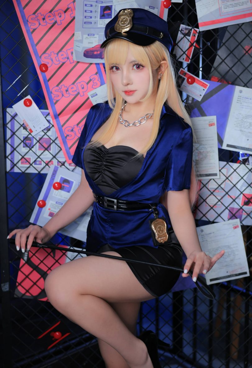 妍子坚不可摧cos喜多川海梦 | 妍子坚不可摧_女警·喜多川海梦cos [14P-125MB]