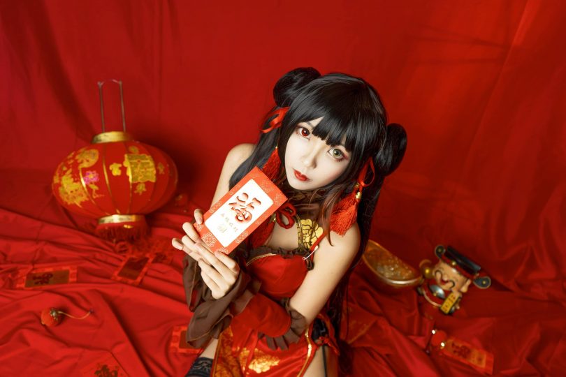 妍子坚不可摧cos时崎狂三 | 妍子坚不可摧_约会大作战·狂三 新年cos [15P-68MB]插图