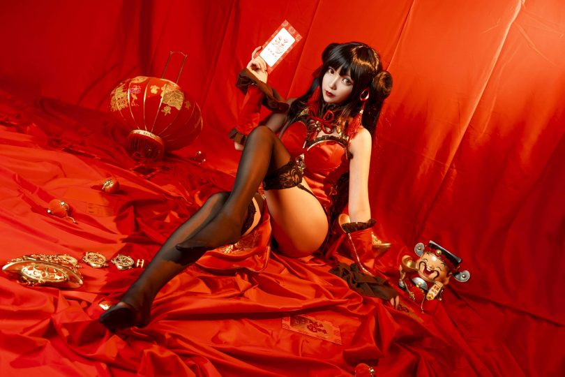 妍子坚不可摧cos时崎狂三 | 妍子坚不可摧_约会大作战·狂三 新年cos [15P-68MB]