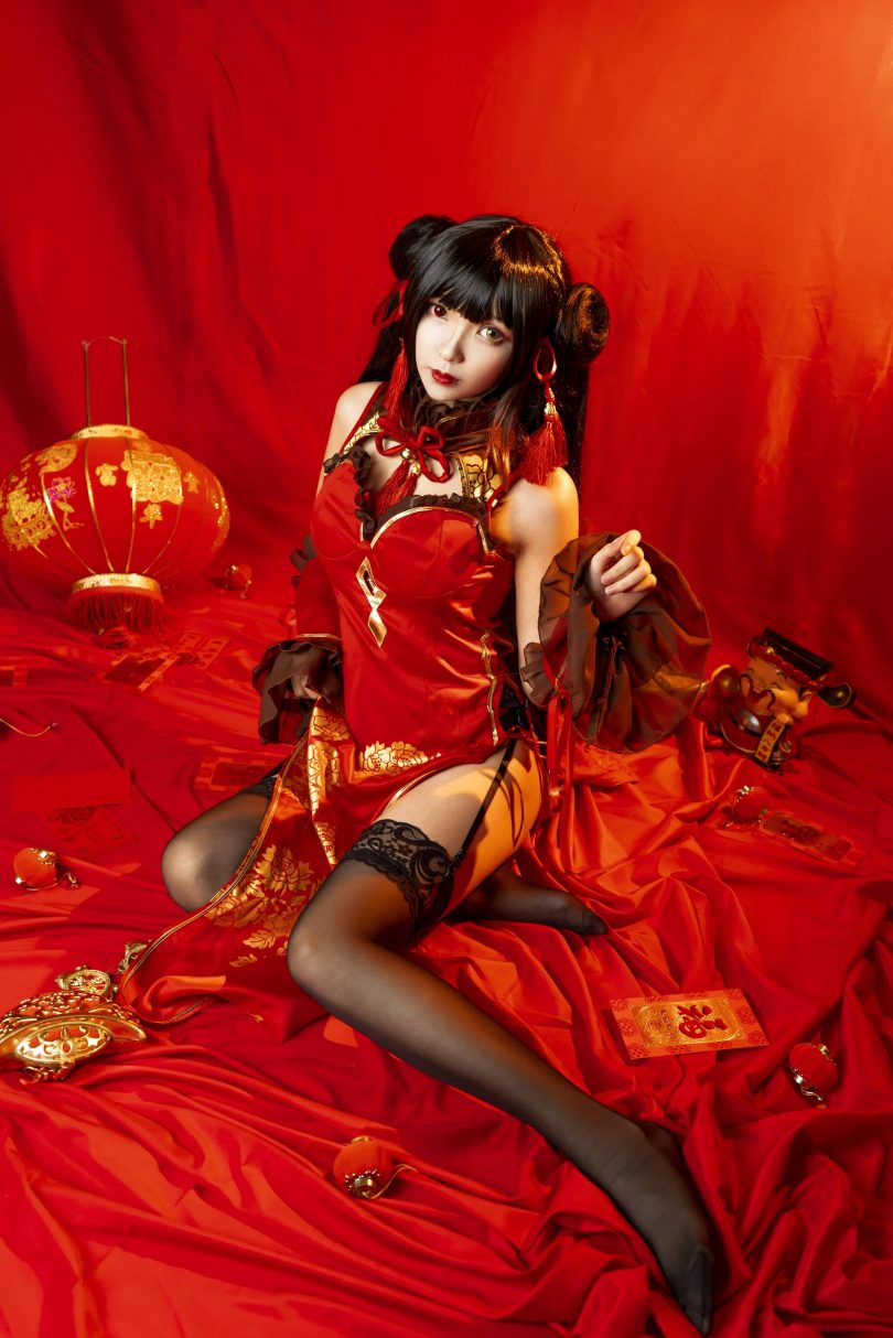 妍子坚不可摧cos时崎狂三 | 妍子坚不可摧_约会大作战·狂三 新年cos [15P-68MB]