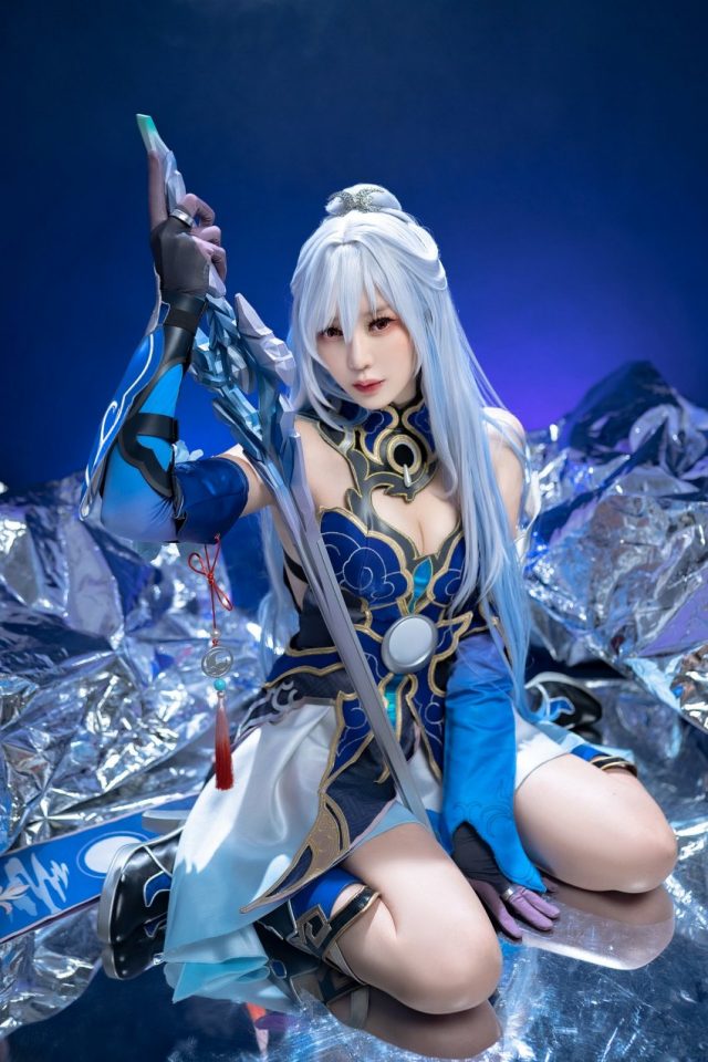 玄子Genko cos《崩坏：星穹铁道》镜流，再现性感酷帅的罗浮剑首(玄子怎么了)插图1