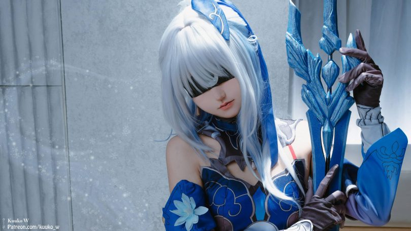 Kuuko W cos镜流 | Kuuko W_崩坏星穹铁道·镜流cos作品 [44P-171MB](cosplay镜)插图
