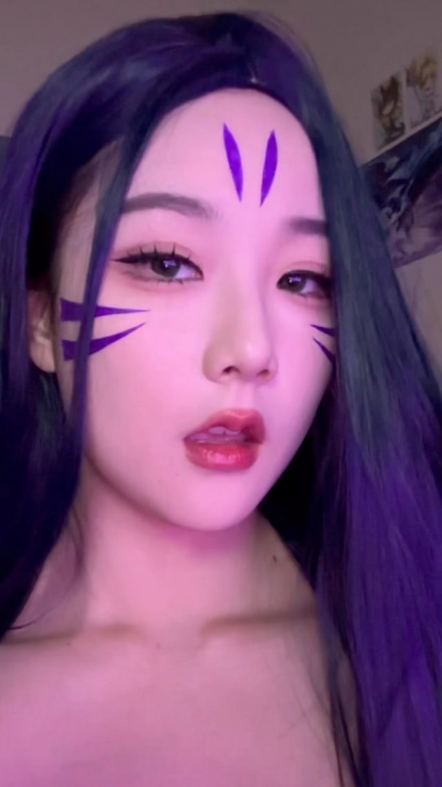 女BLV LPL Kitty化身《原神》雷电将军，超级性感充满魅力