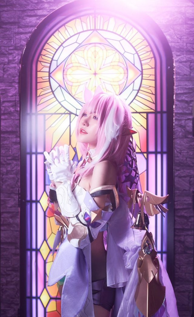 Manergy cos《崩坏3》的甜美天使爱莉希雅，Holy+Angel美轮美奂