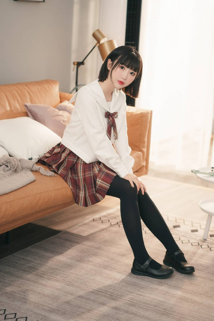 面饼仙儿cos短裙妹子 | 面饼仙儿_JK系列·短裙妹子cos作品 [38P-227MB](面饼仙儿的黑历史)插图