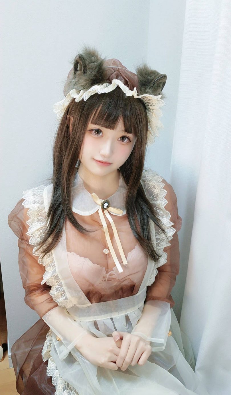千阳(ちよ)cos女仆 | 千阳快起床_透明长裙·女仆cos作品 [17P-35MB](千阳什么意思)插图