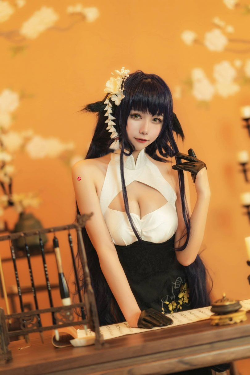 Momoko葵葵cos吾妻 | momoko葵葵_碧蓝航线·吾妻旗袍cos [31P-548MB]插图