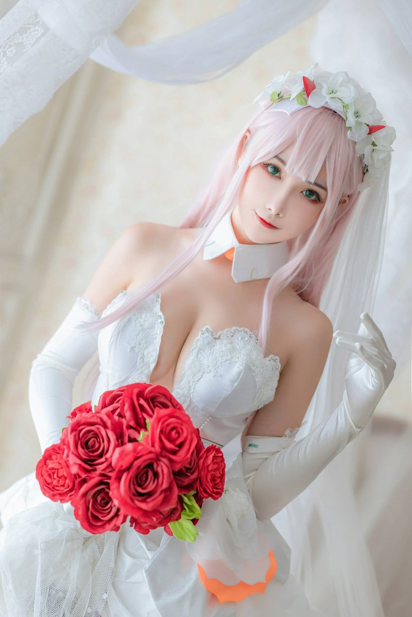 Momoko葵葵cos零二 | momoko葵葵_零二·兔女郎 花嫁+泳装cos [61P-885MB]插图