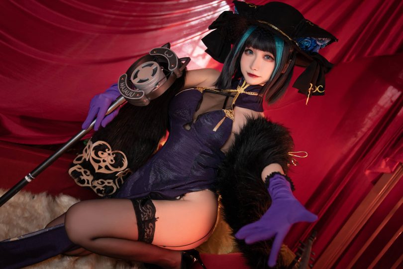 Momoko葵葵cos柴郡 | momoko葵葵_碧蓝航线·柴郡 音乐绚烂cos [16P-26MB](葵葵编剧的真名)插图