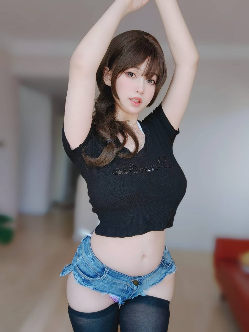 女主K cos_性感一夏 | 女主K_性感一夏·牛仔+丝袜cos作品 [97P-373MB]