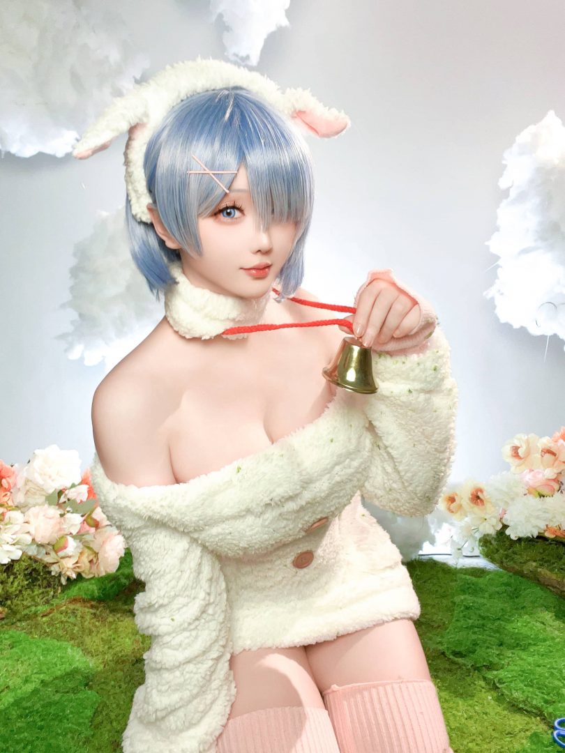 星之迟迟·蕾姆COS：带你体验圣诞绵羊的甜美和温暖(星之迟迟吧)插图3