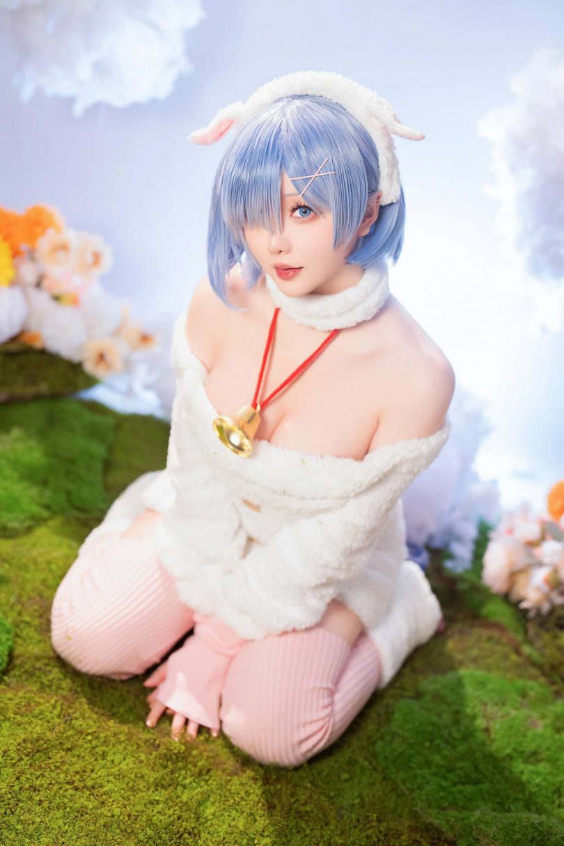 星之迟迟·蕾姆COS：带你体验圣诞绵羊的甜美和温暖(星之迟迟吧)插图2