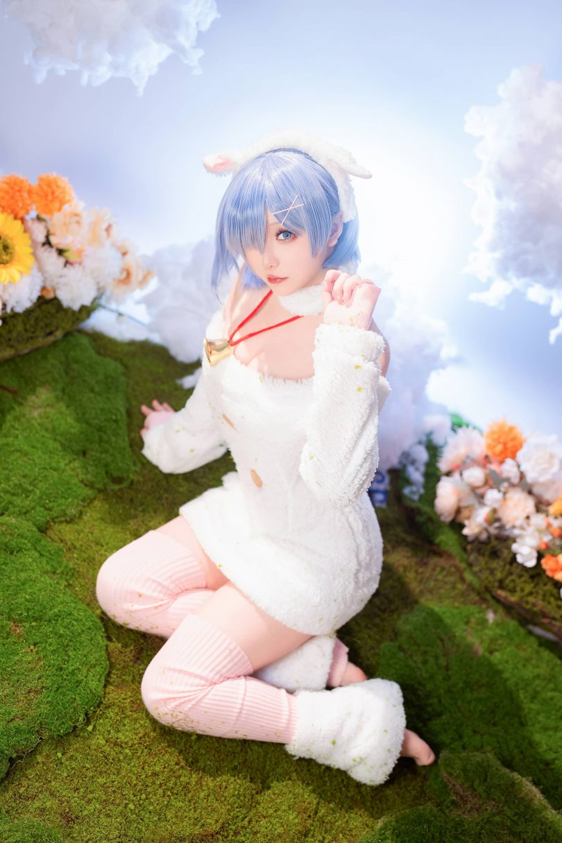星之迟迟·蕾姆COS：带你体验圣诞绵羊的甜美和温暖(星之迟迟吧)插图1