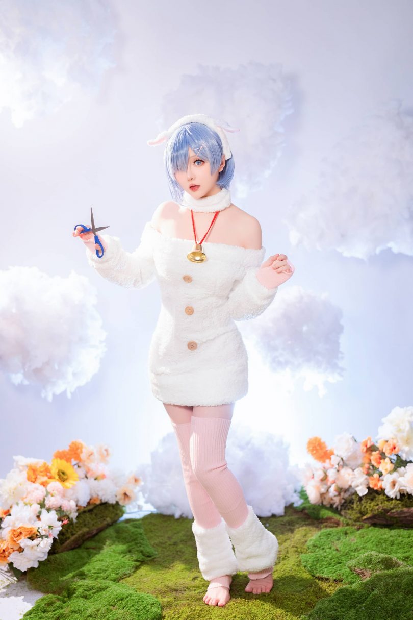 星之迟迟·蕾姆COS：带你体验圣诞绵羊的甜美和温暖(星之迟迟吧)插图