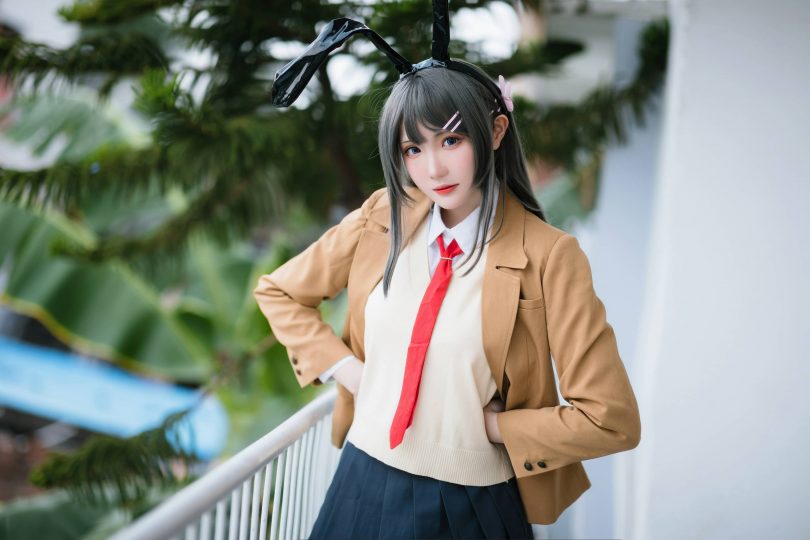 瓜希酱cos麻衣学姐 | 瓜希酱_青春猪头少年·樱岛麻衣 校服cos [20P-96MB](瓜酱情报员微博)插图