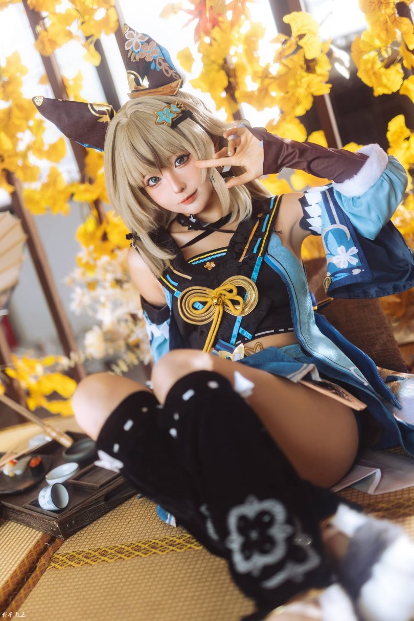 蠢沫沫《原神》绮良良COS：草属性角色的可爱魅力展现！(蠢沫沫怎么了)插图4
