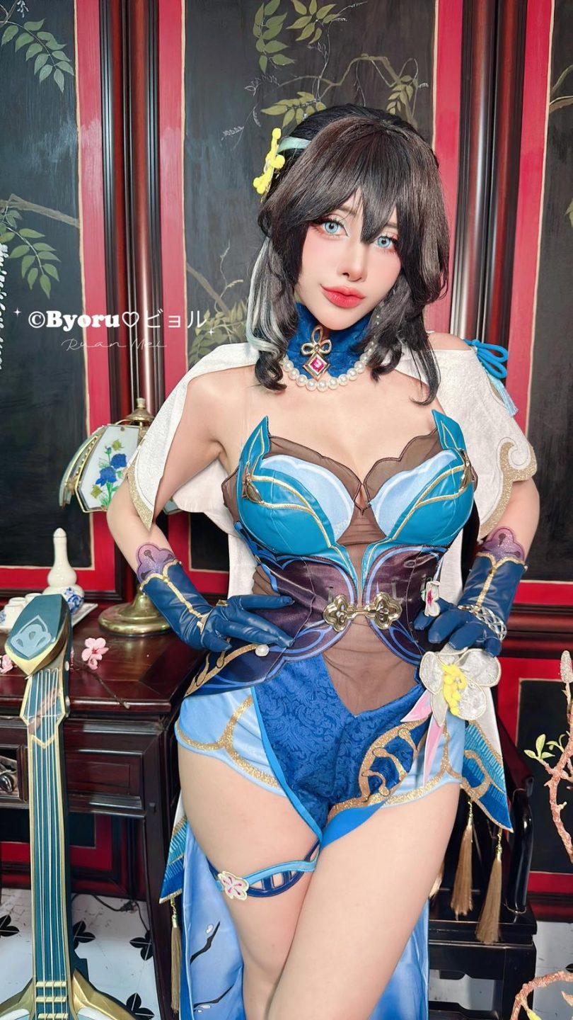 Byoru以大胆的cosplay风格诠释“崩坏星穹铁道”角色阮·梅 Byoru以大胆的cosplay风格诠释“崩坏星穹铁道”角色阮·梅