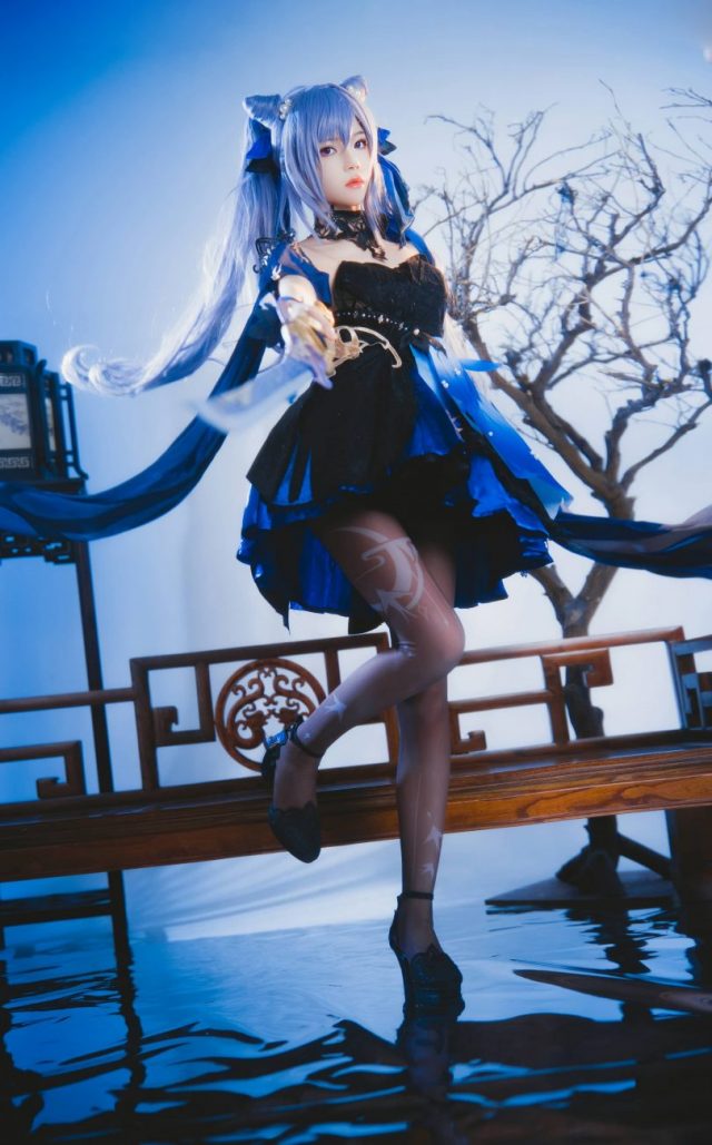 桜桃喵带你玩转原神COSPLAY:完美演绎刻晴的冷酷与性感 桜桃喵带你玩转原神COSPLAY:完美演绎刻晴的冷酷与性感