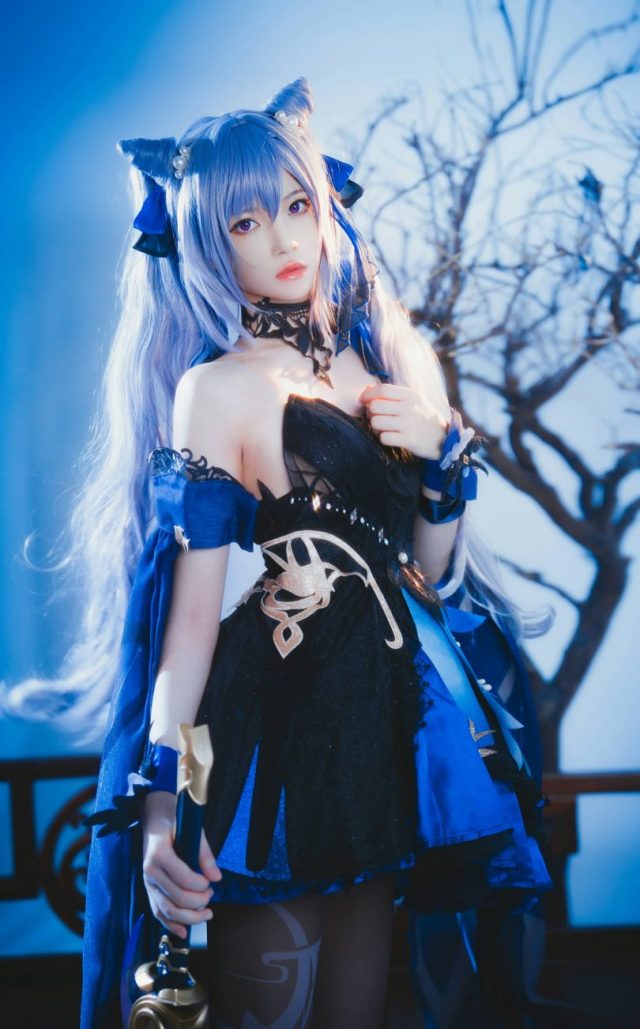 桜桃喵带你玩转原神COSPLAY:完美演绎刻晴的冷酷与性感 桜桃喵带你玩转原神COSPLAY:完美演绎刻晴的冷酷与性感