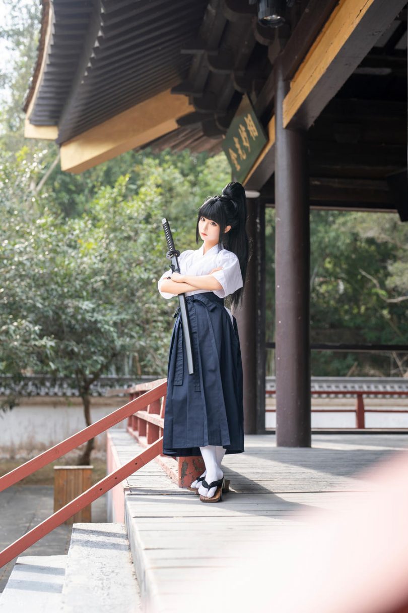 蠢沫沫cos女武士 | 蠢沫沫_女武士·白色比基尼cos作品 [65P-1.33GB]