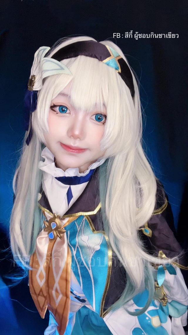 崩坏：星穹铁道 | 泰国女coser Khun_Mook化身银发战士流萤