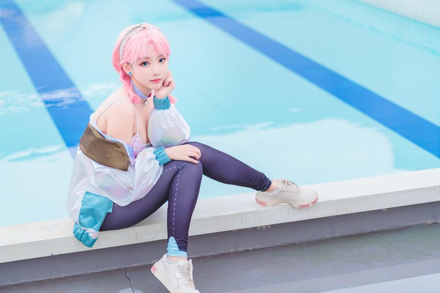 宮本桜cos蓝毒 | 宮本桜_明日方舟·蓝毒 浅滩律动cos作品 [16P-342MB]