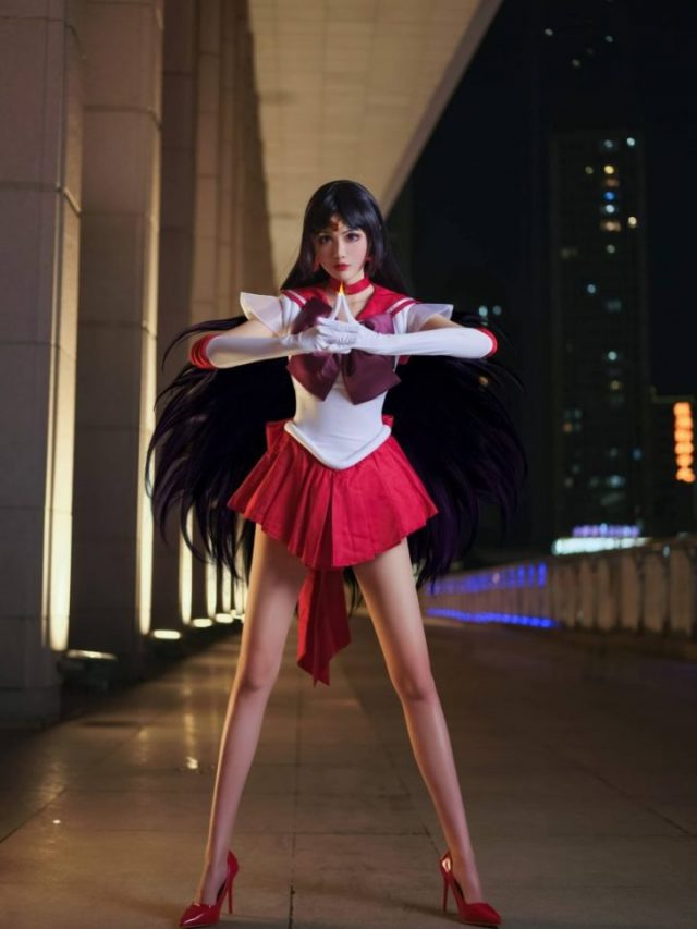 一米八的大梨子火野丽COS：再现火星美少女战士的魅力