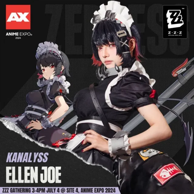 冰冷与性感并存：coser Kanalyss演绎绝区零小鲨鱼艾莲·乔