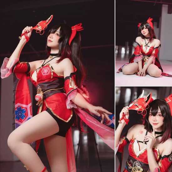 泰国coser Minnexcos化身花火,诠释假面愚者的可爱与性感 泰国coser Minnexcos化身花火,诠释假面愚者的可爱与性感