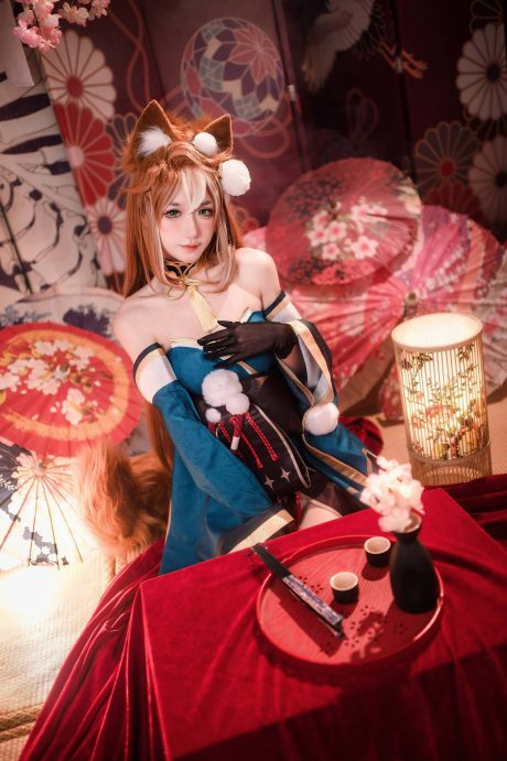 原神阿包也是兔娘COS：完美诠释希娜小姐的可爱与性感魅力